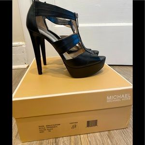 Berkley platform black Michael Kors heels